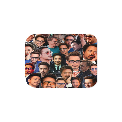 RDJ Photo Collage Sherpa Fleece Blanket