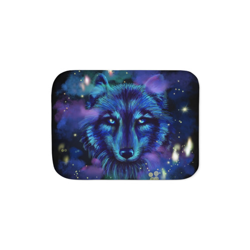 Astral Wolf Sherpa Blanket