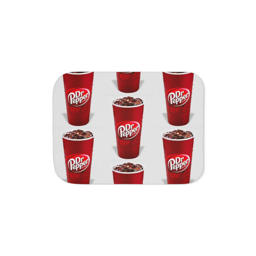 Soft and plush Dr Pepper Sherpa Blanket