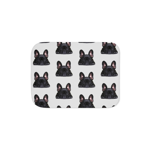 Soft French Bulldog Sherpa Blanket