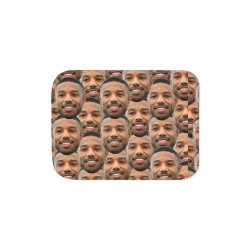 Cozy Sherpa Blanket with Michael B. Jordan Design