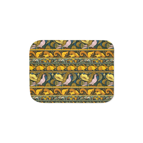 Golden Striped Sherpa Blanket by Maurice Pillard Verneuil