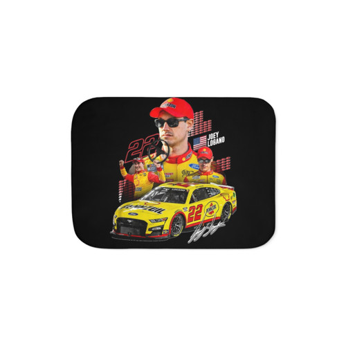 Joey Logano NEXT GEN MUSTANG 2022 Graphic Sherpa Blanket