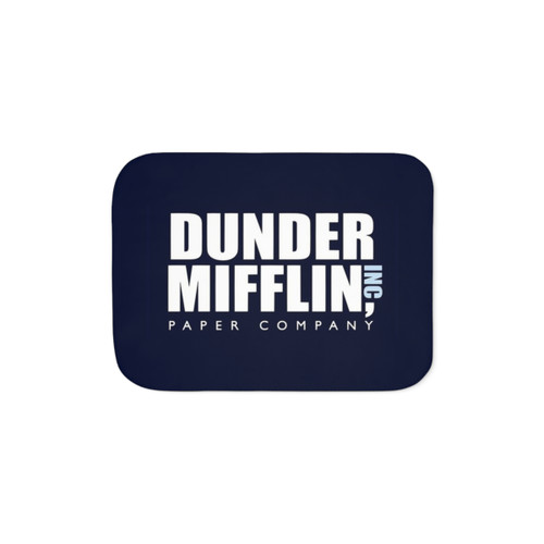 The Office Sherpa Blanket featuring Dunder Mifflin Paper Company logo