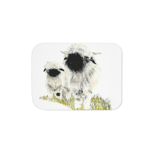 Valais Blacknose Sheep Sherpa Blanket