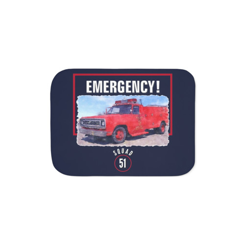 Emergency Squad 51 Sherpa Throw Blanket