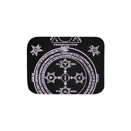 Magical Circle of King Solomon Inverted Sherpa Blanket