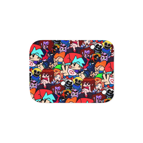 Friday Night Funkin Sherpa Blanket Collage