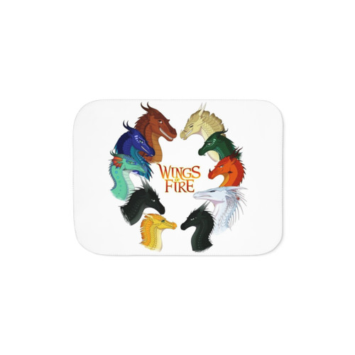 Wings of Fire Sherpa Blanket featuring all the dragon characters