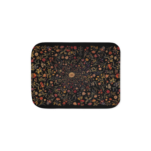 Medieval Flowers Sherpa Blanket