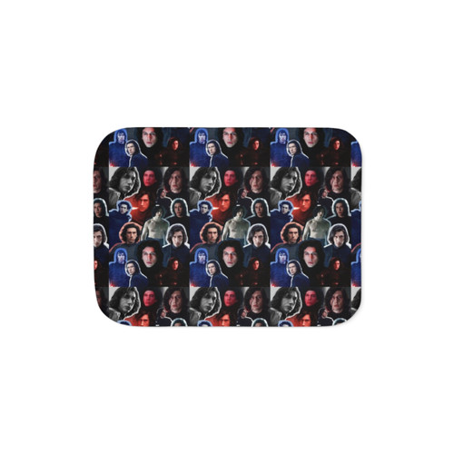 Adam Driver Kylo Ren Collage Edit Sherpa Blanket