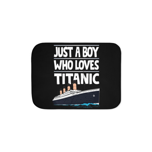 Titanic Ship Sherpa Blanket for Boys