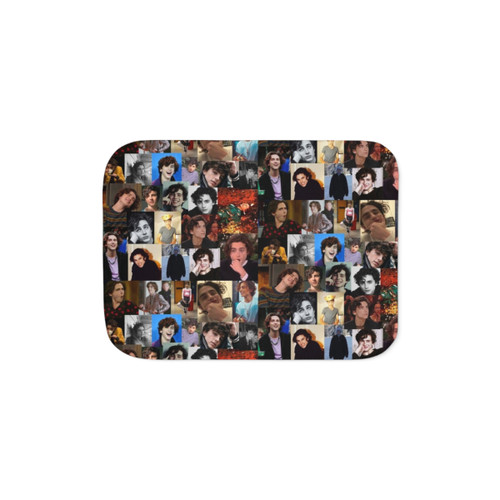 Timmy Collage Sherpa Blanket