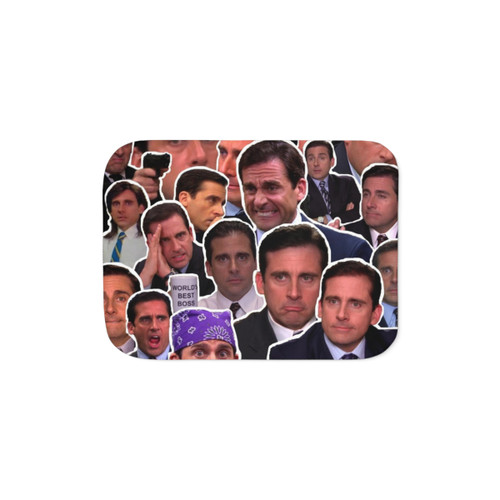 The Office Sherpa Blanket featuring Michael Scott