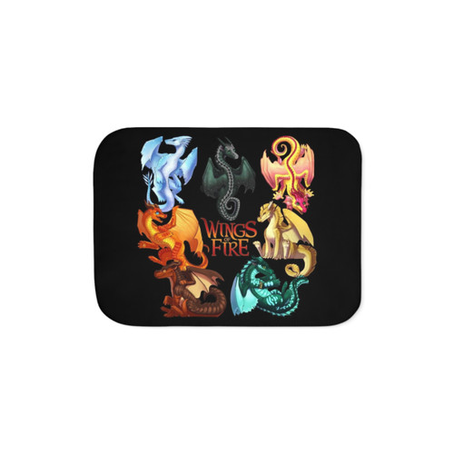 Wings of Fire Jade Winglet Dragonets Sherpa Blanket