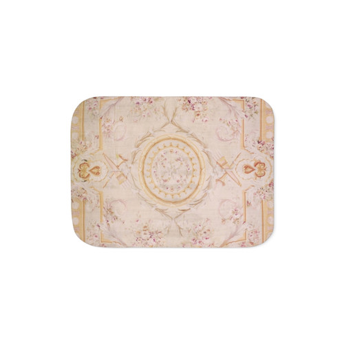 Antique French Aubusson Sherpa Blanket