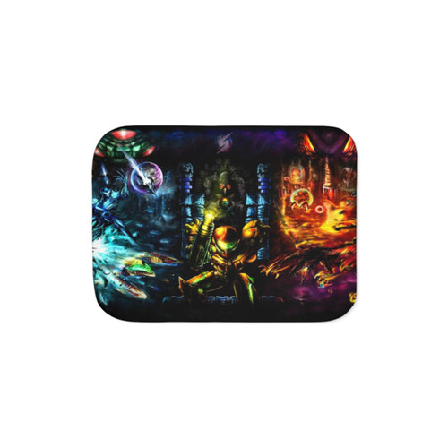 Metroid Sherpa Blanket with Samus Aran