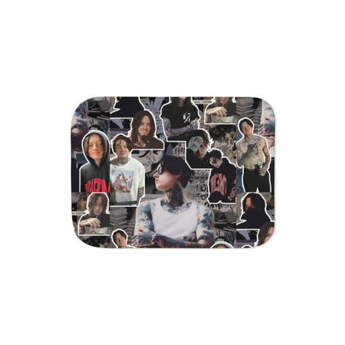 Noah Sebastian Photo Collage Sherpa Blanket