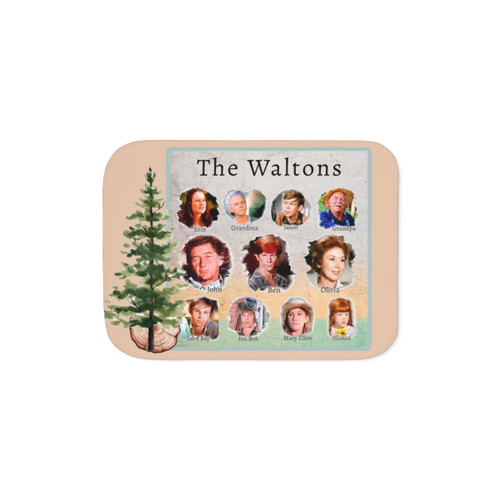 The Waltons Sherpa Throw Blanket - Vintage TV Show Nostalgia