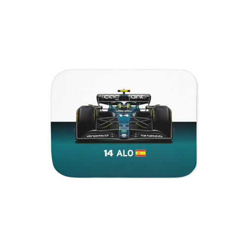 2023 Aston Martin F1 Sherpa Blanket featuring Fernando Alonso