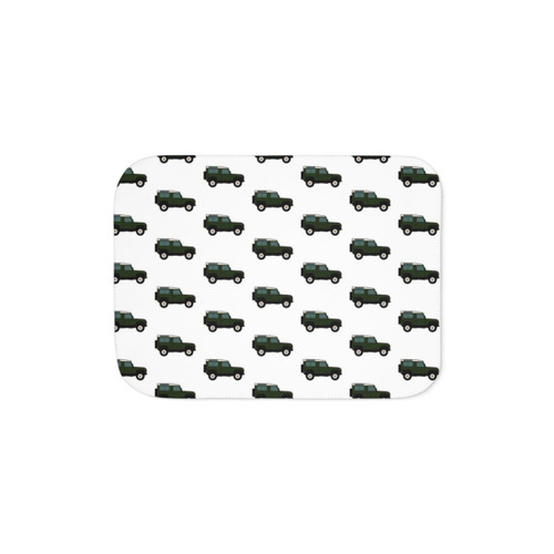 Defender SUV Sherpa Blanket in British Racing Green