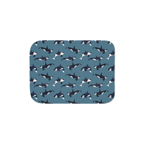 Orca Killer Whale Sherpa Blanket