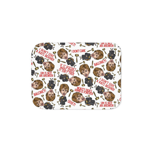 Judge Judy Print Sherpa Blanket