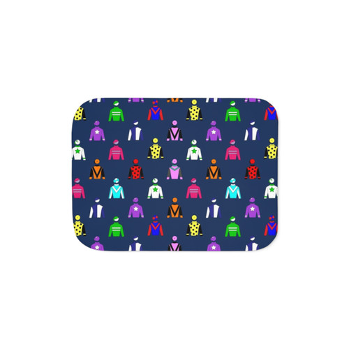 Horse Racing Jockey Silks Sherpa Blanket