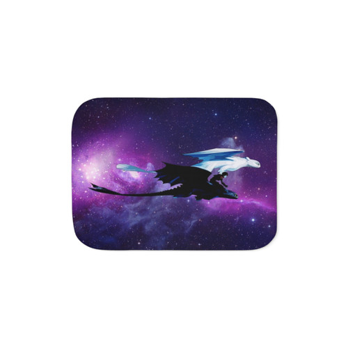 Dragon Galaxy Vector Art Sherpa Blanket