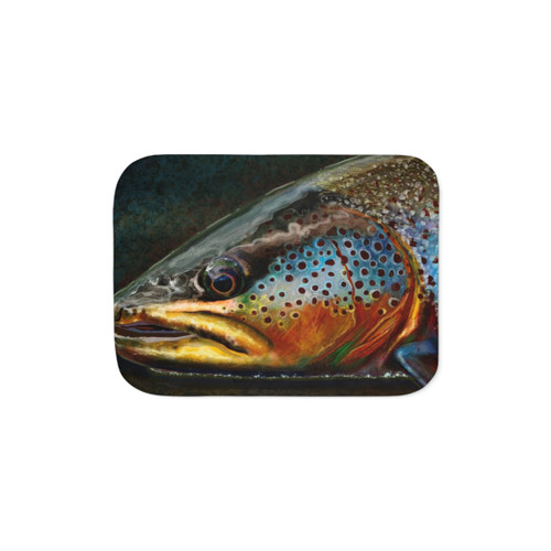 The Night Hunter Sherpa Blanket for Fishing Enthusiasts