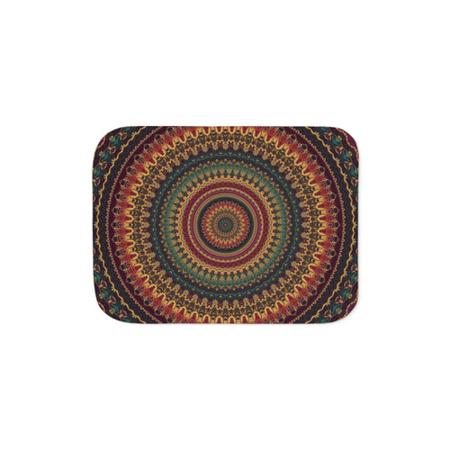 Colorful Mandala Sherpa Blanket