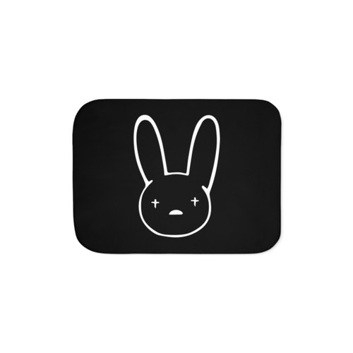 Bad Bunny Oasis Logo Sherpa Blanket