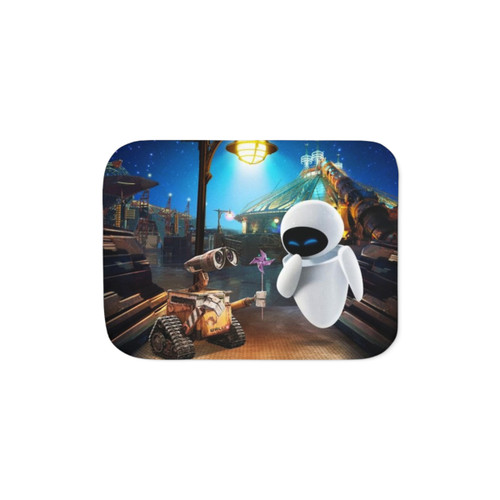 Wall-E and Eve Sherpa Blanket