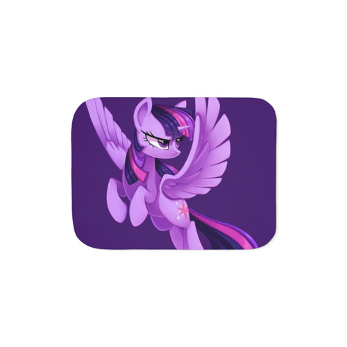 Twilight Sparkle Sherpa Blanket - Soft, Cozy My Little Pony Throw