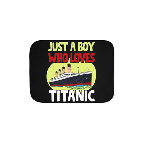 Titanic Lover Boys Kids Sherpa Blanket