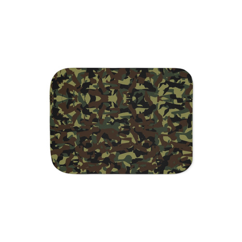 Camo Sherpa Blanket - Soft & Cozy Military-Style Throw