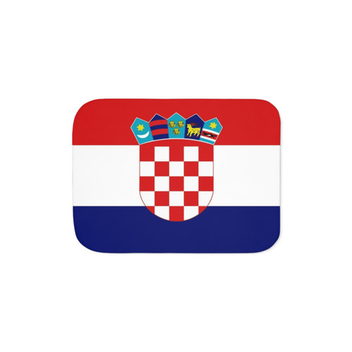 Croatia Flag Sherpa Blanket