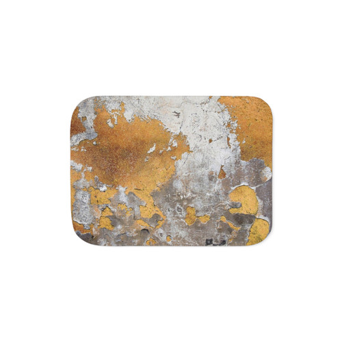 Faux Metalfoil Gold Glamour Sherpa Blanket