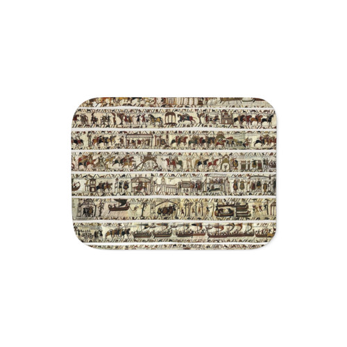 Bayeux Tapestry Sherpa Blanket with Historic Norman Conquest Design