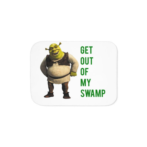 Shrek Sherpa Blanket - Cozy Blanket with Shrek Graphics