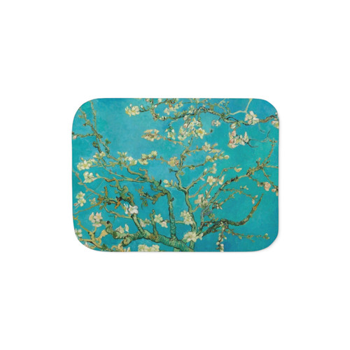 Van Gogh Almond Blossom Sherpa Blanket