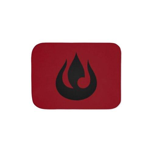 Fire Nation Logo Sherpa Blanket