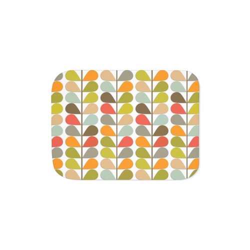 Retro Midcentury Modern Sherpa Blanket