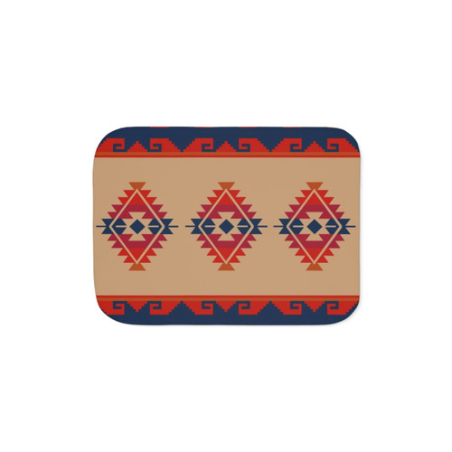 Daryl's Poncho Sherpa Blanket - Cozy Geometric Pattern Design