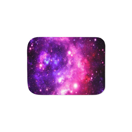Galaxy Nebula Sherpa Blanket - Cozy Cosmic Home Decor