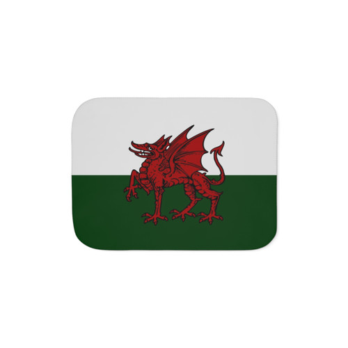 Welsh Dragon Sherpa Blanket