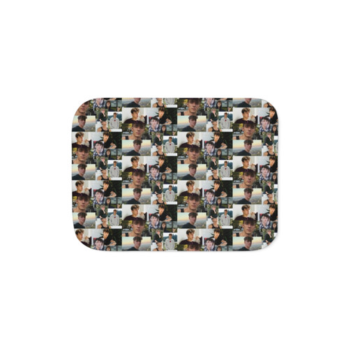 Bryce Hall Collage Sherpa Blanket