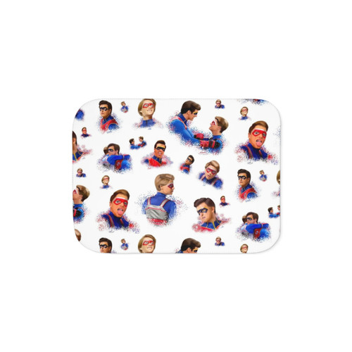 Captain Man and Kid Danger Fanart Sherpa Blanket