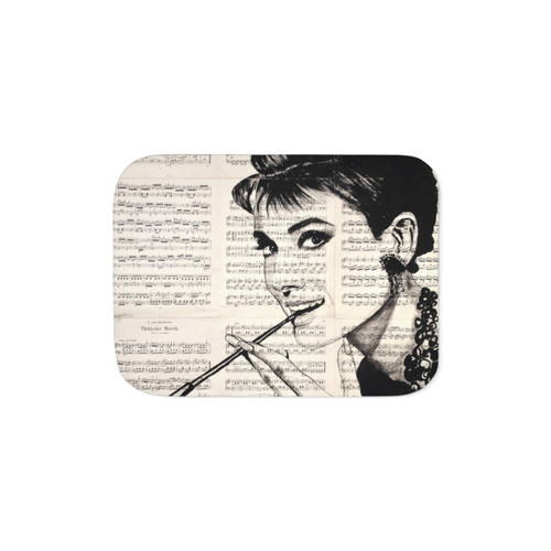 Cozy Audrey Hepburn Sherpa Blanket