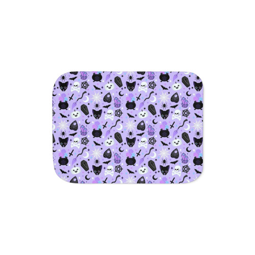 Cute Witch Sherpa Blanket